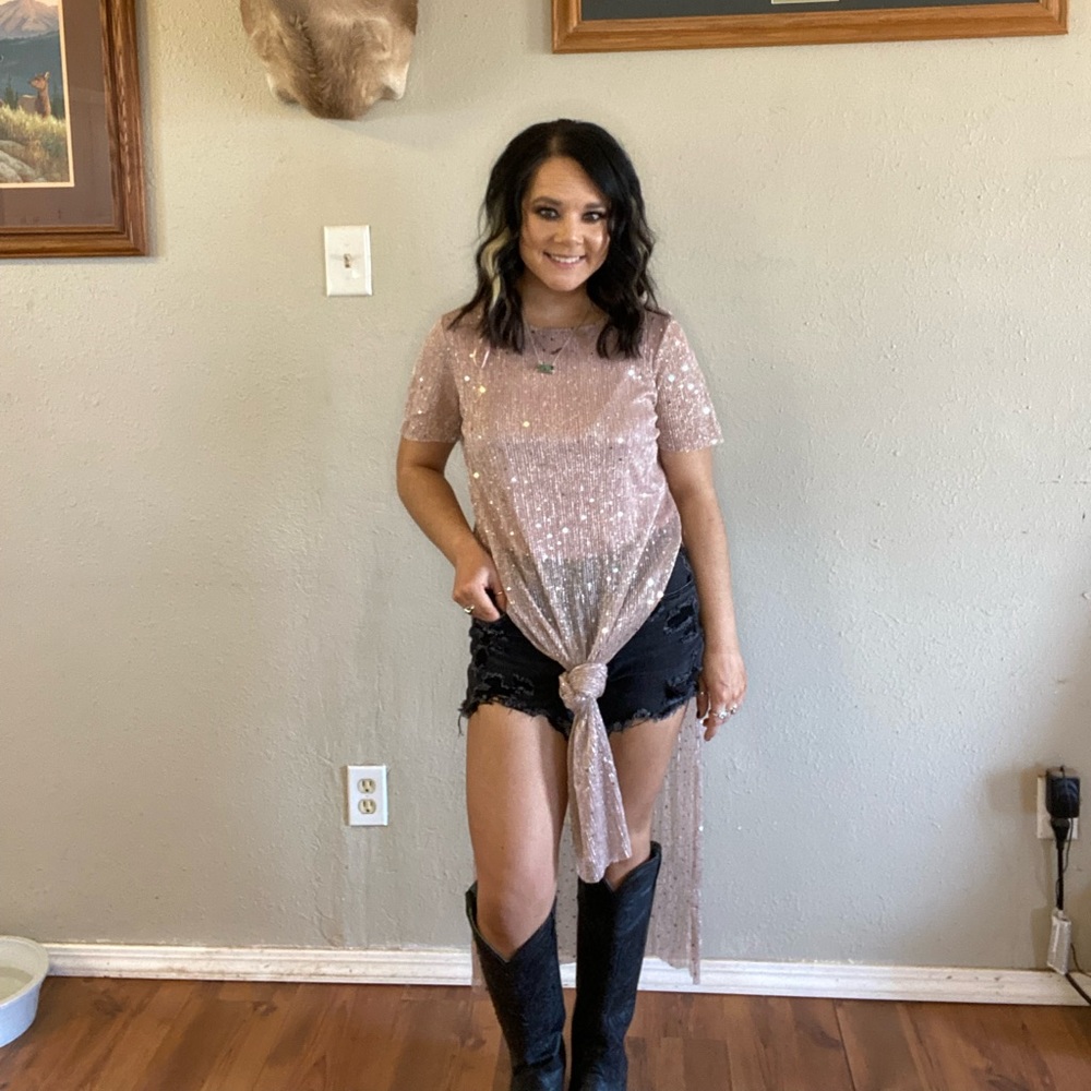Sheer cover top